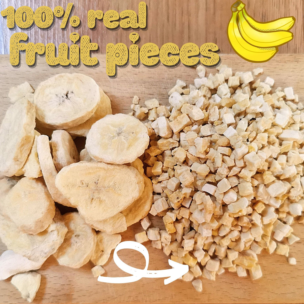 
                
                    Load image into Gallery viewer, Freeze dried banana pieces
                
            