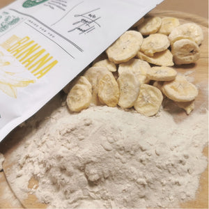 Freeze dried banana powder