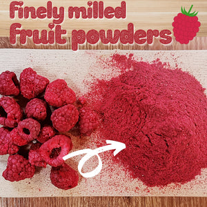 Freeze dried raspberry powder